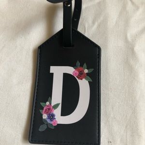 D Monogram luggage tag
